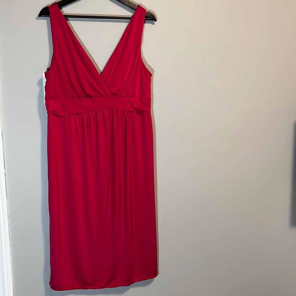 2/$30 Pink midi maternity dress